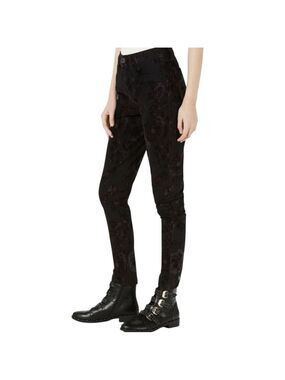 NWT American Rag Velvet Burnout Floral Skinny Jeans Juniors 5 Fits Womens XS 0–2